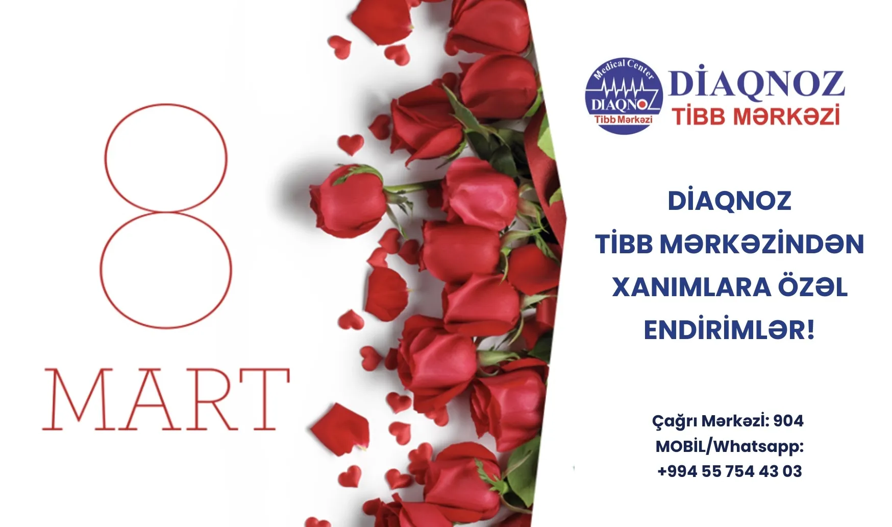 Diaqnoz Tibb Mərkəzindən Xanımlara özəl ENDİRİMLƏR!